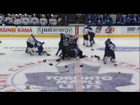 Buffalo Sabres vs Toronto Maple Leafs Brawl Sep 22, 2013