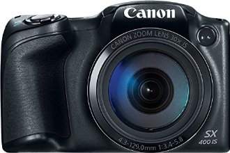 Canon PowerShot SX400 Digital Camera with 30x Optical Zoom (Black)