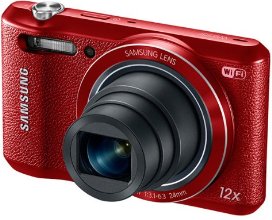 Samsung WB35F 16.2MP Smart WiFi & NFC Digital Camera with 12x Optical Zoom and 2.7" LCD (Red)