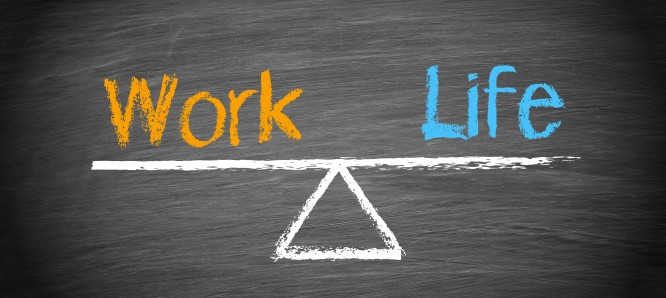 work life balance scales