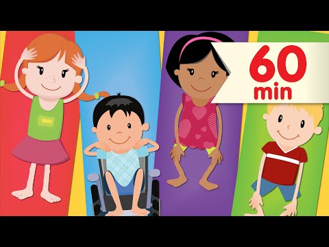 Head Shoulders Knees & Toes + More | Nursery Rhymes | Super Simple Songs