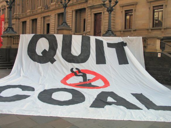 Huge Quit Coal banner 