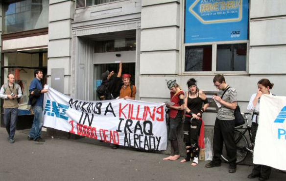 Outside the branch on Lonsdale Street