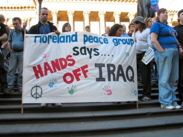 Banner of Moreland Peace Group