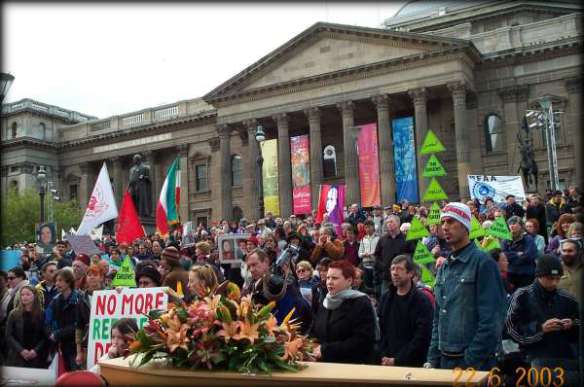 Crowd at State Library