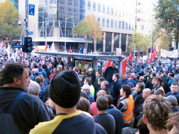 Crowd outside court