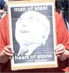 Placard showing Howard: Man of Streel, Heart of Stone