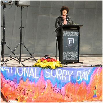 Aunty Carolyn Briggs speaking