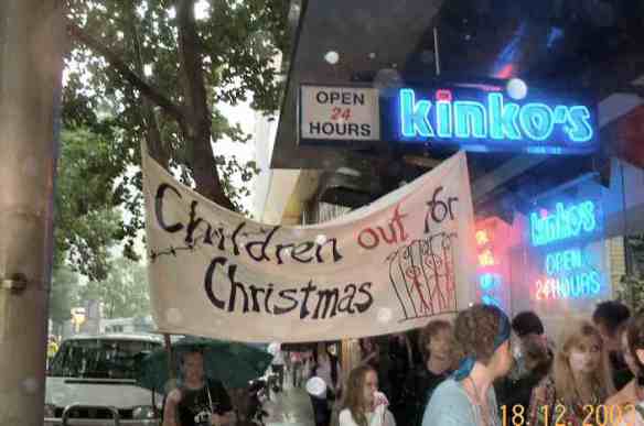 Banner:  Children out for Christmas