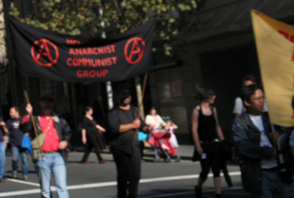 MACG banner on the march