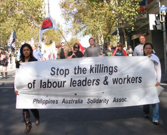 Phillipines Australia Solidarity Asoociation  banner