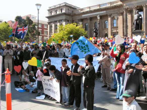 Eritrean children at State Library