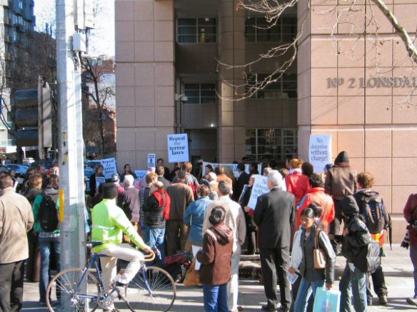 Overview of gathering at Casselden Place