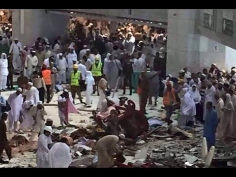 Exclusive Videos Crane Collapse In Masjidil Haram _ Crane Fall  mecca