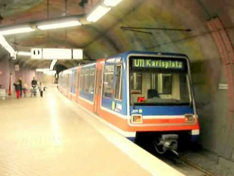 Rhine-Ruhr, departing stadtbahn train (enhanced video version)