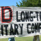 Protesters hold a banner that reads "END Long-Term Solitary Confinement." (AFSC)