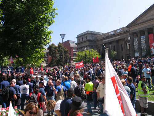 Crowd at State Library