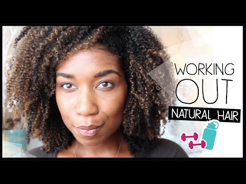 GRWM: Preparing My Natural Hair to Work Out! Natural Hair Before + After Exercise Tips