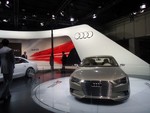 Audi car displayed at an auto expo-automobile.