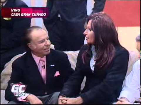 Showmatch 2009 - Carlos Menem visita la casa de Gran Cuñado