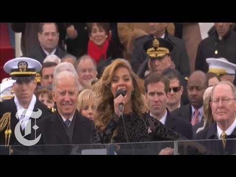 Beyoncé Sings the National Anthem at the 2013 Obama Inauguration | The New York Times