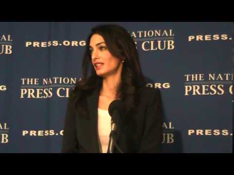 Anthony E. Gallo Newsmaker: Amal Clooney Defends Maldives President at National Press Club 2015