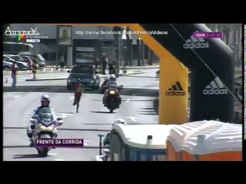 2015 Lisbon half marathon's full race, Mo Farah set a new AR