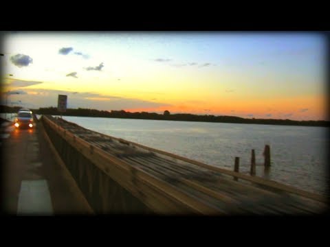 Driving AcrossThe Demerara Harbour Bridge @ Sunset | Guyana 2013 HD