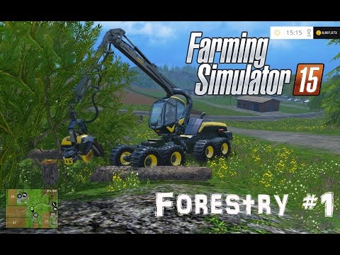 Farming Simulator 2015: Forestry Gameplay. Logging aint easy