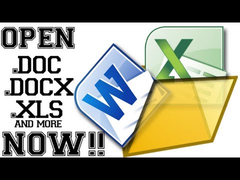 How To Open .DOC .DOCX .XLS WITHOUT Microsoft Office