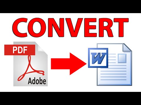 How to convert PDF file to .doc / .dox (Word) file - Tutorial