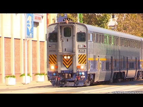 AWESOME AMTRAK TRAIN HORNS @ Jack London Square in Oakland, CA (Septmber 8th, 2014)