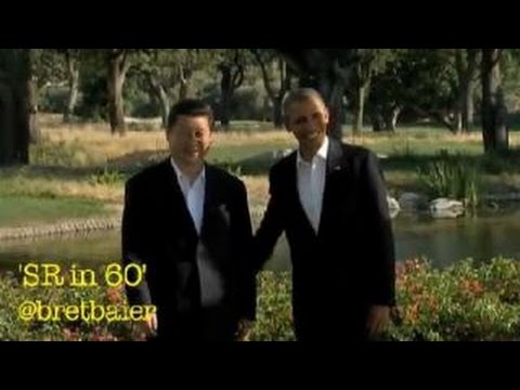 Chinese President Xi Jinping dines with President Obama