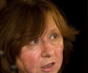 Belarusian writer Svetlana Alexievich won the Nobel Prize in literature.