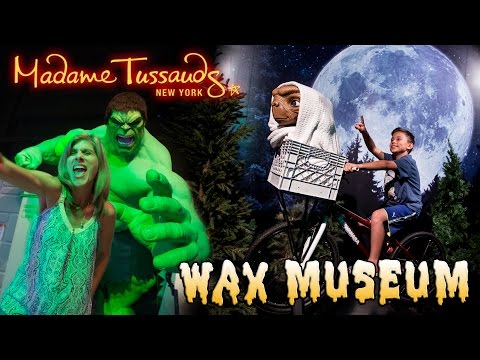 Kids Get Dipped in HOT WAX!!! MADAME TUSSAUDS Wax Museum NEW YORK!