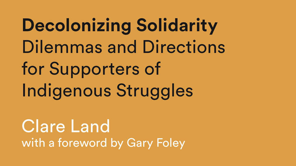 Decolonizing Solidarity Book Launch