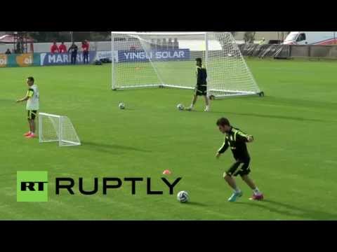 Brazil: Fabregas, Costa and Iniesta lead 'La Furia Roja' in training