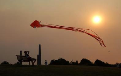 Smoke over Sydney as a