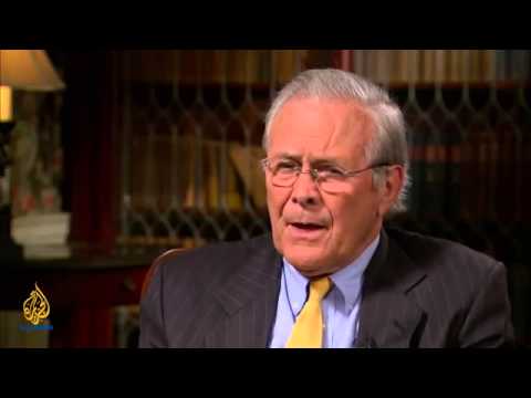 Donald Rumsfeld gives a very raw interview with Al Jazeera