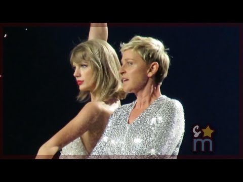 Taylor Swift & Ellen DeGeneres Walk During "Style" at Staples Center Night 3