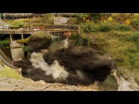 Spectacular Time Lapse Dam "Removal" Video