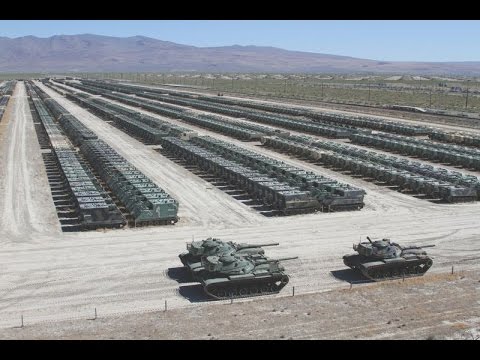 US Military WORLDS LARGEST m1 Abrams Tank Graveyard