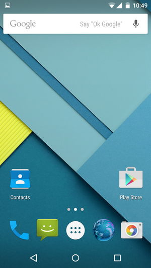 Android Lollipop Nexus 6:lla.