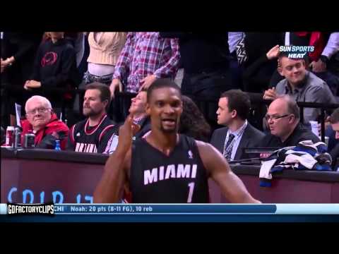 Heat vs. Blazers: Chris Bosh highlights - 37 points, 10 rebounds, GAME-WINNER (12.28.13)