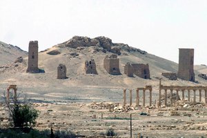 This file photo released on Sunday, May 17, 2015, by the Syrian official news agency SANA, shows the general view of the ancient Roman city of Palmyra, northeast of Damascus, Syria.