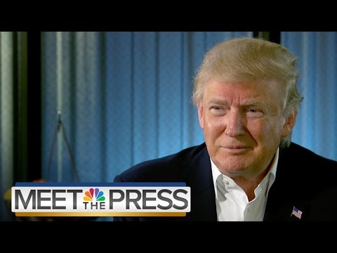 Donald Trump On Immigration, Hillary Clinton (Full Interview) | Meet The Press | NBC News