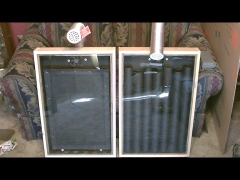 Solar Air Heater! - The "Screen Absorber" Solar Air Heater! - Easy DIY (full instructions)