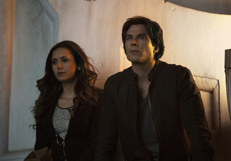 Elena and Damon in Season 6, Episode 20 ("I'd Leave My Happy Home For You")