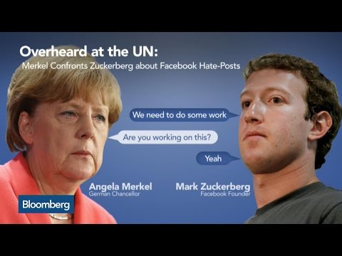 Angela Merkel Confronts Facebook's Mark Zuckerberg on Hate-Post Policy