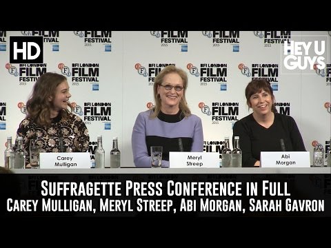 Suffragette Press Conference in Full - Meryl Streep, Carey Mulligan, Abi Morgan